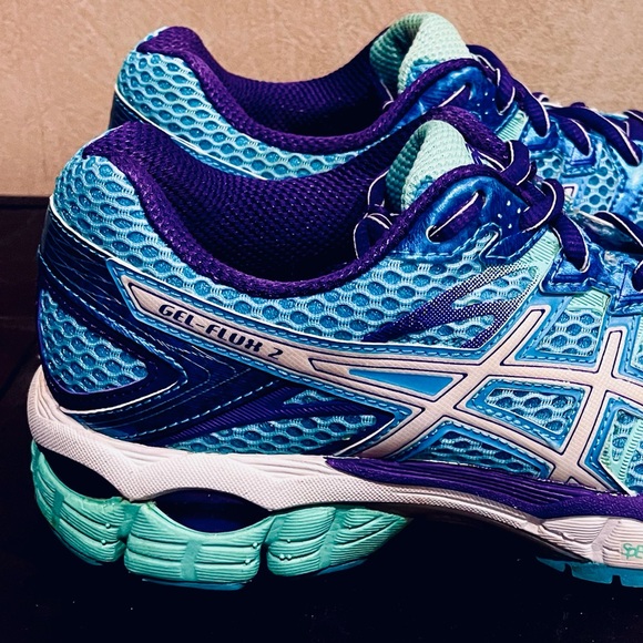 ASICS GEL-Flux Guidance Line Women's Running Shoes AHAR T568Q | Purple/Teal Sz 7 - Picture 10 of 12